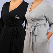 The Robe Set Black & Grey